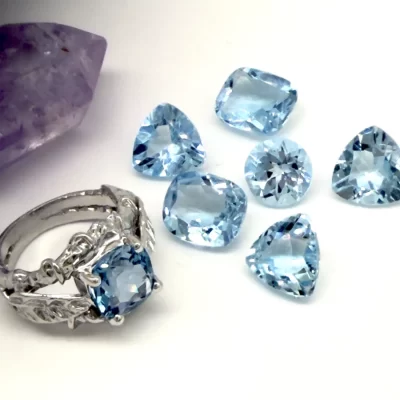 Turkuaz Topaz El Yapımı Yüzük